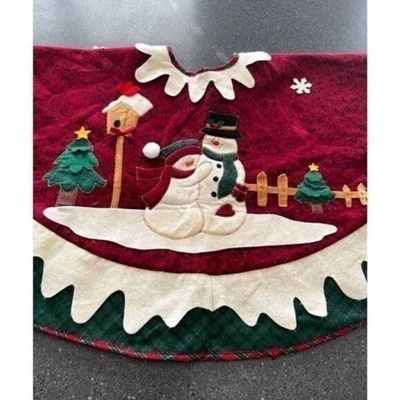Vintage christmas tree skirt - Picture 5 of 5